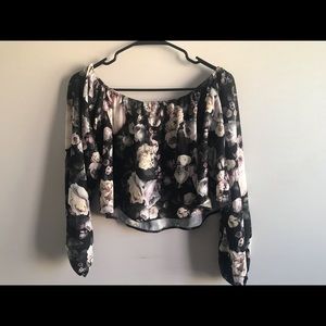 Forever 21 Off the Shoulder Floral Top